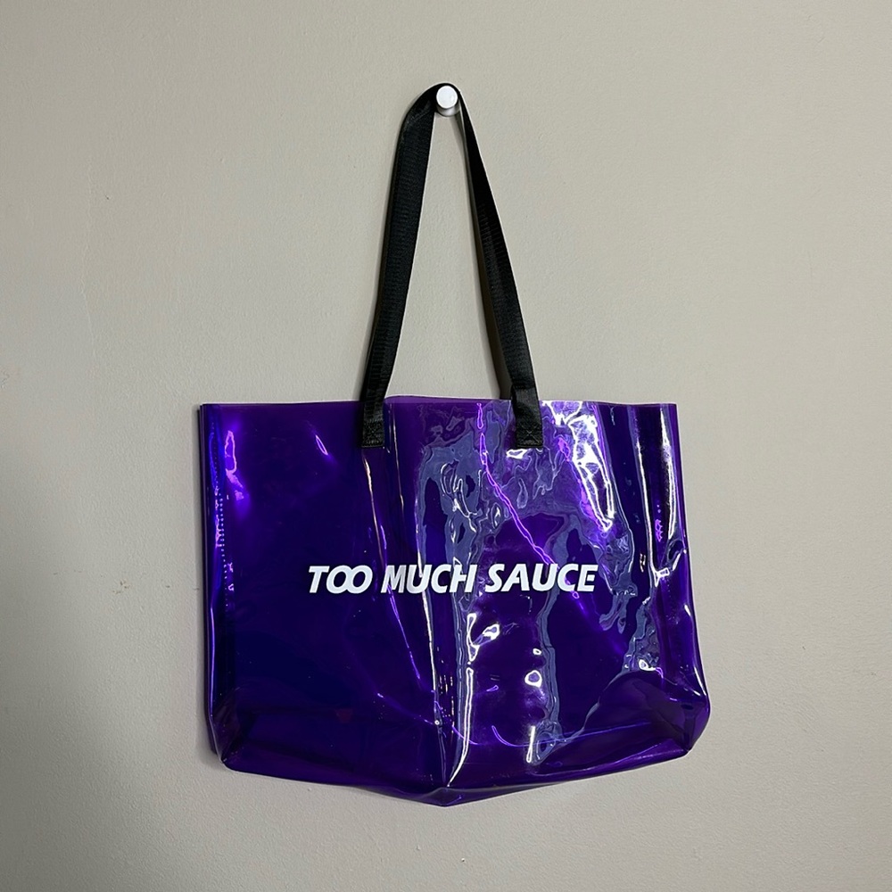 Shein Clear Purple Tote Bag